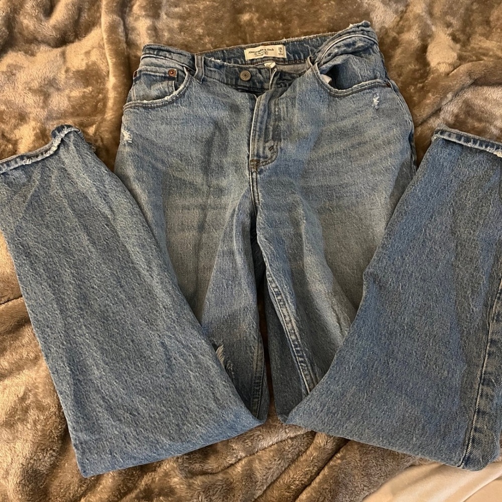 Abercrombie & Fitch Light Blue Straight Leg Jeans